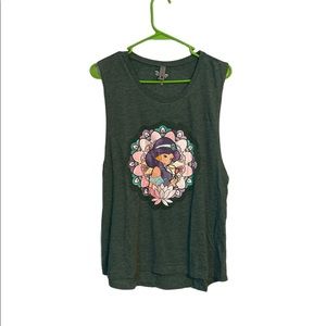Jasmine Green Muscle Tee